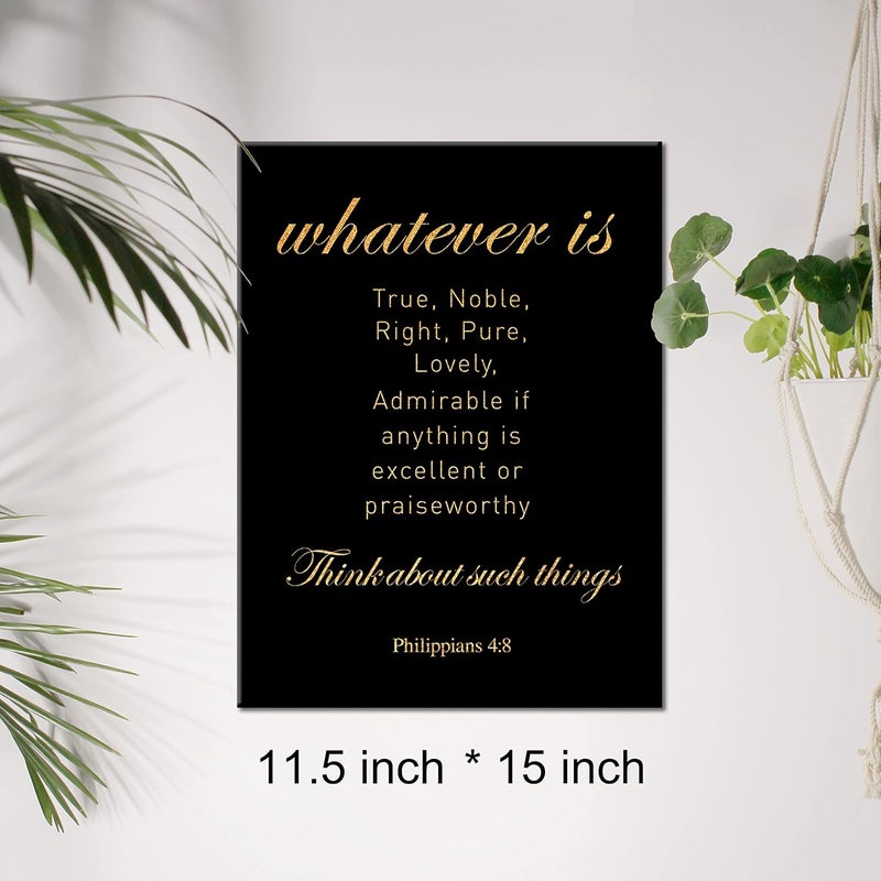 JerLoe Gold Foil Motivational Canvas Wall Art - Image 2