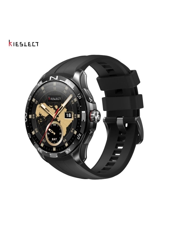 KIESLECT Smartwatch Actor with 1.6" LTPO AMOLED, GPS and up to 15 days battery life - Black - Image 1