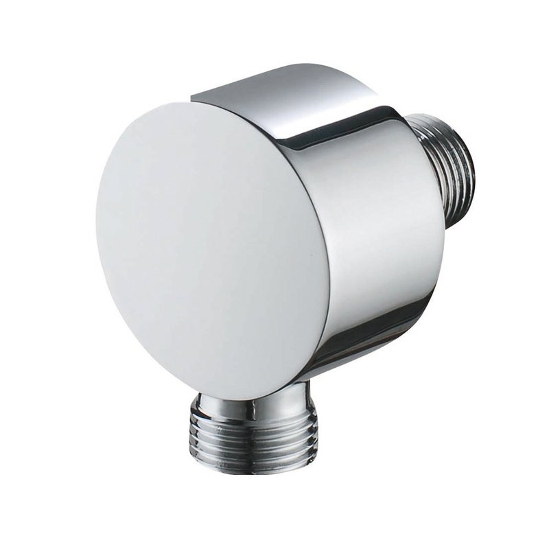 Weirun Faucet Wall Supply Elbow Drop Ell Hand Held Shower Hose Connector Wall Union Water Supply for Handheld Shower Head Shower Elbow Hand Shower Replacement Parts Tub Hose Adapter Attachment Chrome - Image 5