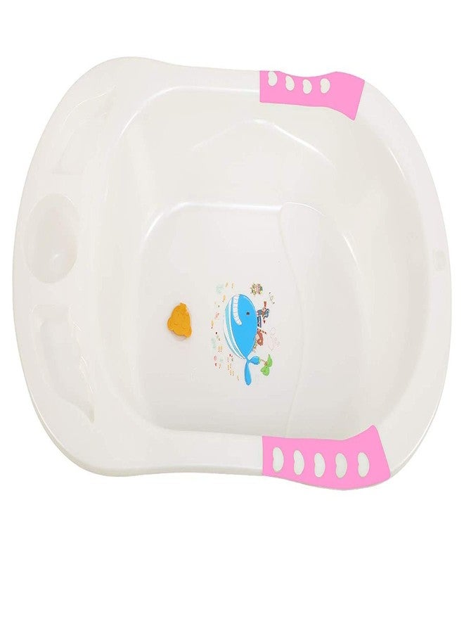 Maanit Baby Anti Slip Big Bath Tub with Anti-Slip Grip and inbuilt Soap Case - Image 1