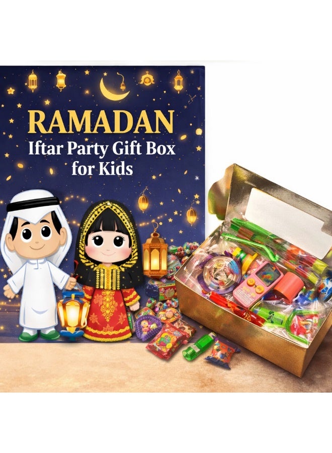 JOLLITY LLC Ramadan Iftar Party Gift Box for Kids – Pack of 5 | Small Surprise Boxes with Toys | Perfect for Iftar Parties, School Giveaways & Family Gatherings - Image 1