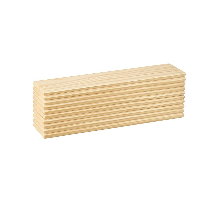 Timberz ألواح خشب الصنوبر الطبيعية | 10 قطع من ألواح خشب الصنوبر المستطيلة الطبيعية للفنون والحرف - 30 سم لوح خشب صنوبر مستطيل (متوسط) - Image 3