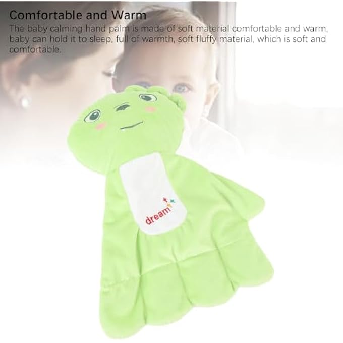 Plyisty Baby Calming Palm Comfortable Warm Infant Sleeper Toy for Children, Cartoon Palm Shape Baby Sleeping Hand for Parent Child Interaction, Velvet Material 9.06x14.17in - Image 4
