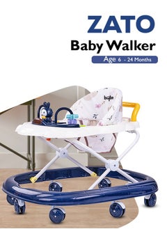 Zato Baby Walker for Kids, Foldable Kids Walker with 3 Position Adjustable Height & Musical Toy Bar Activity Walker for Toddlers Walker for Baby Boy Girl 6 to 18 Months Dark Blue - pzsku/ZDEECAA6C2EEF84F24164Z/45/_/1712668648/86e396a5-99f1-4a69-80e7-7482e5333d02