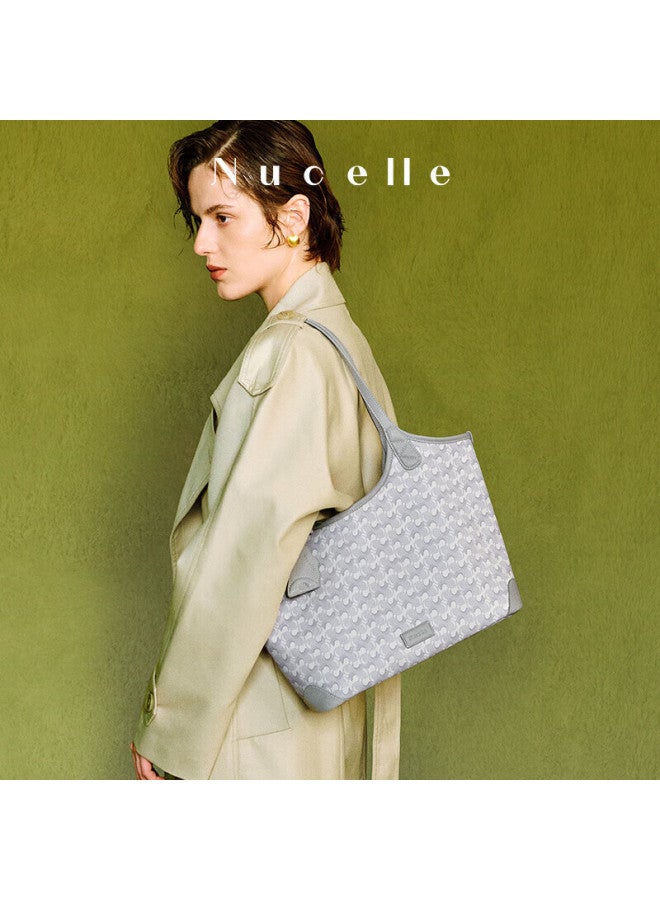نوسيل Nucelle Wave Pattern Niche Tote Bag جديد حقيبة كتف كبيرة السعة للعمل والتنقل مع جيب داخلي، هدية عيد ميلاد للنساء - Image 2