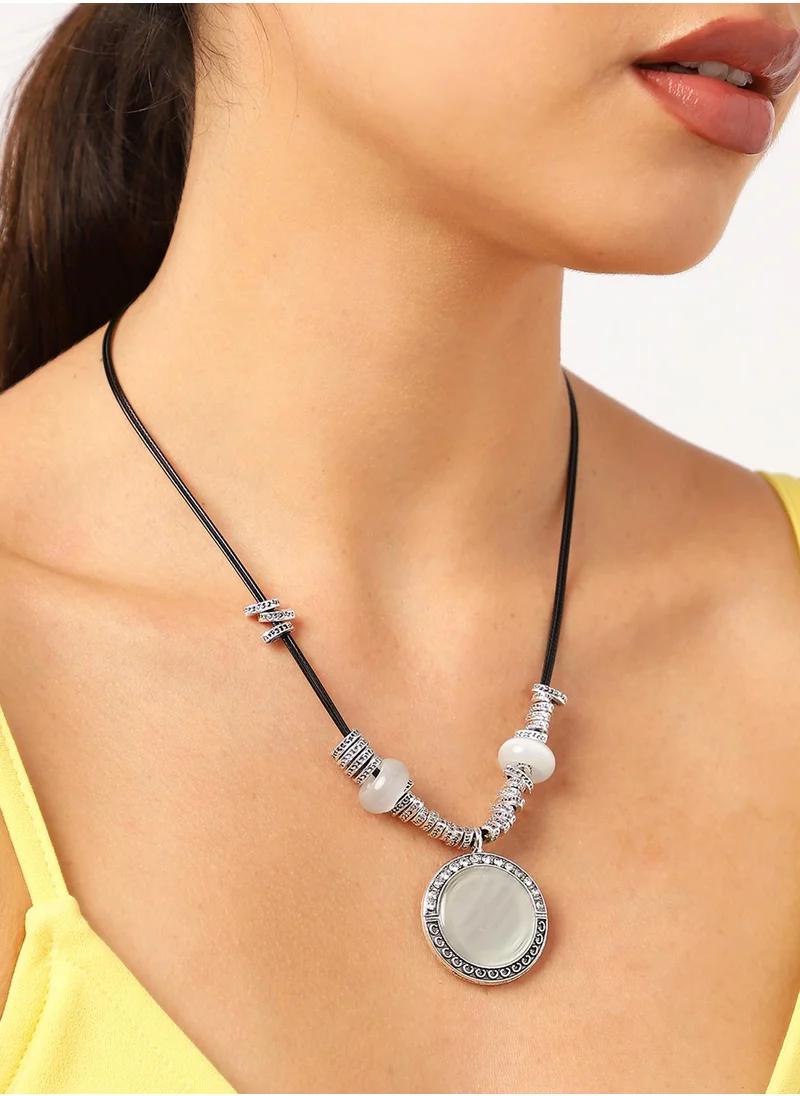 SOHI Stone Pendant Necklace