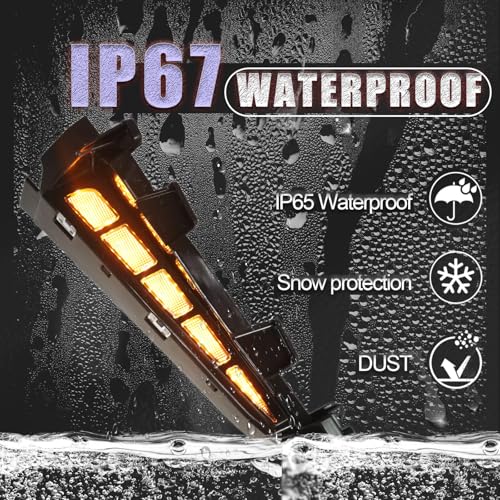 GEEGEETOP LED Front Wheel Arches Side Marker Light Sequential Turn Signal Lamp Fit for Toyota Tacoma 2024 2025 2026,Replacement Front Fender Flares OEM Trim Upgrade DRL Kit(Only Fit SR SR 5 Model) - Image 5