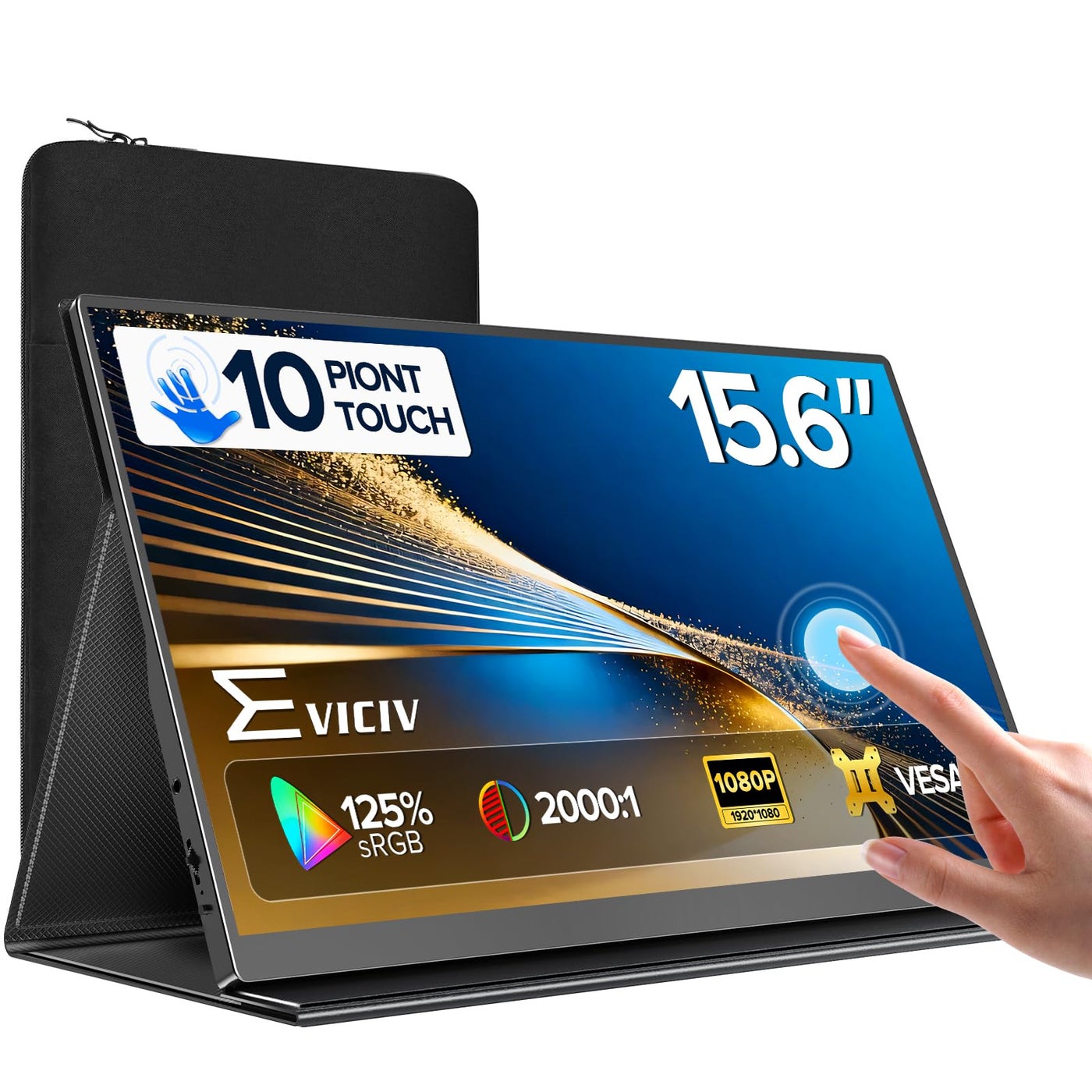 EVICIV EVICIV Portable Monitor Touchscreen 15 15.6 inch ZDEECEF81BCB7C6382937Z