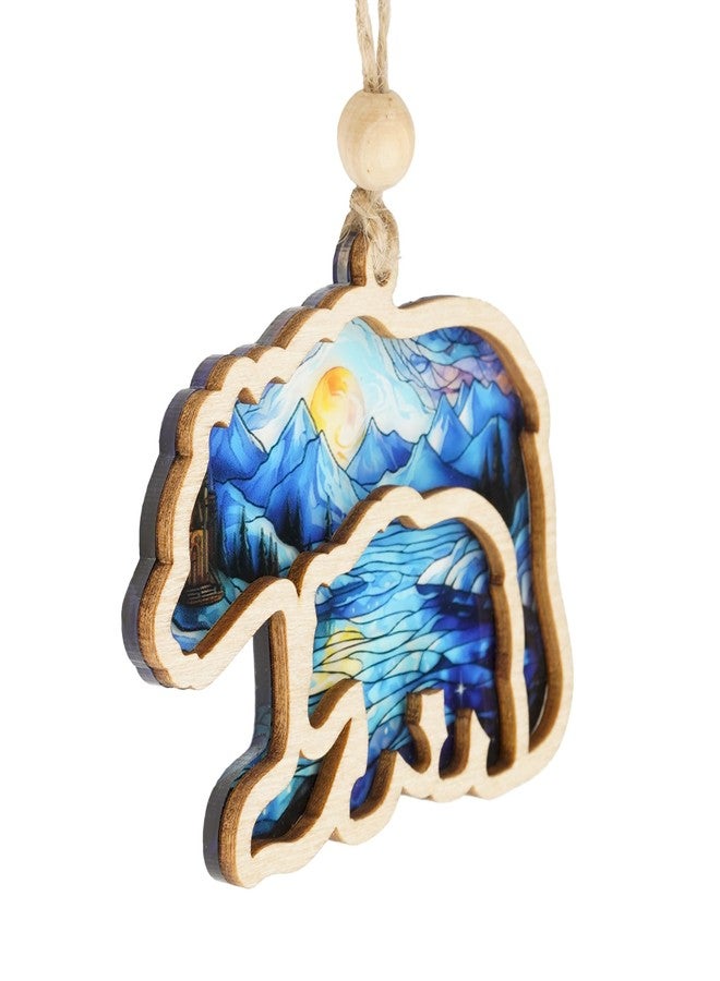 MAILAMCRAFT Mama Bear Suncatcher Effect Ornament with Story Card, Mama Bear Decorations, Mothers Day for Mom from Kids Son Daughter, The Mighty Matriarch Bear and Cub Ornaments, Motherhood Gift - Image 5