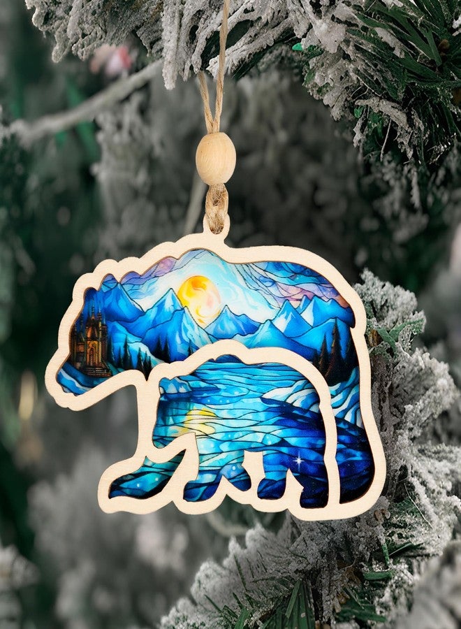 MAILAMCRAFT Mama Bear Suncatcher Effect Ornament with Story Card, Mama Bear Decorations, Mothers Day for Mom from Kids Son Daughter, The Mighty Matriarch Bear and Cub Ornaments, Motherhood Gift - Image 3