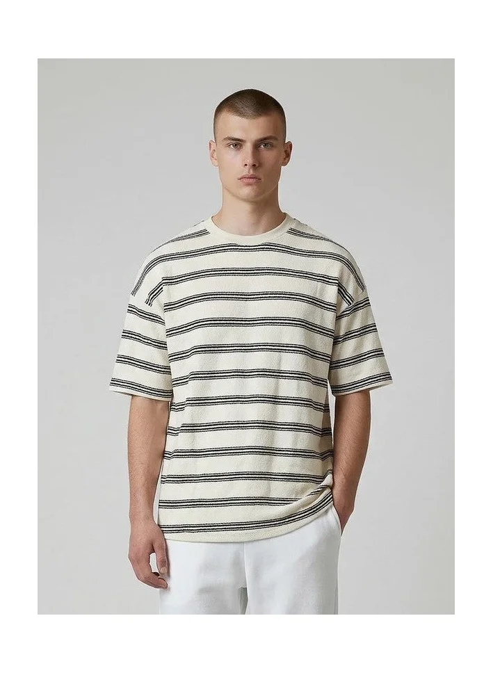 Marrakech Oversized Striped Terry Towelling T-Shirt