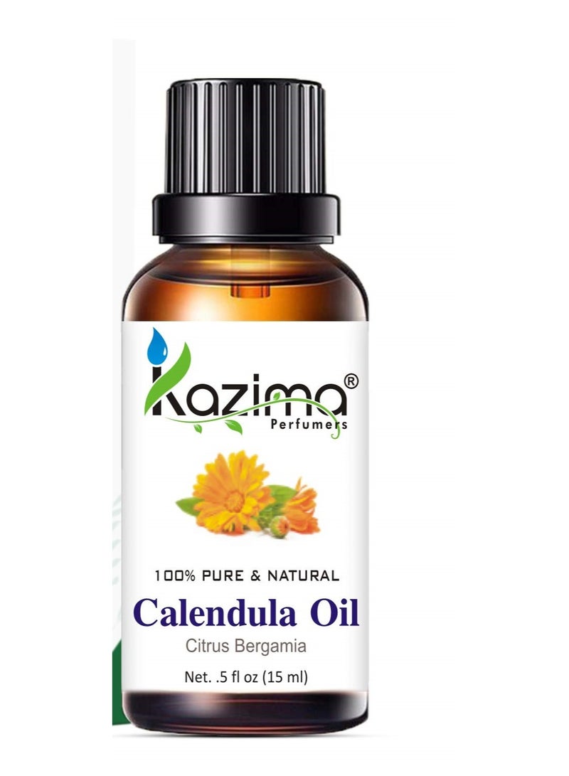 كازيما زيت كازيما (KAZIMA) العطري من زهرة الآذريون - طبيعي ونقي 100% وغير مخفف، للعناية بالبشرة والشعر (15 مل) - Image 2