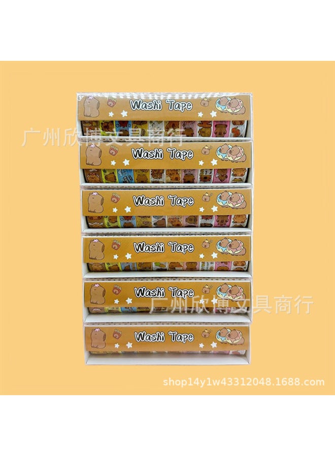 Xinbo Sanrio Cartoon And Paper Tape 10 Rolls Children's Hand Account Material Decoration Cute Stickers Pupil Stickers - Image 1