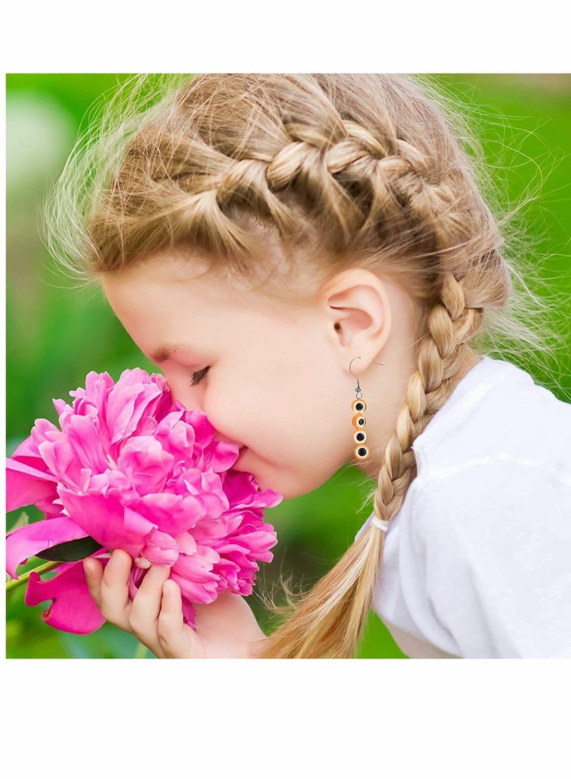 Excefore Evil Eye Beads Evil Eye Handmade Resin Beads, Charms Round Evil Eye Spacer Beads Handmade Beads for DIY Jewelry Bracelet Earring Necklace Craft Making, 15 Colors (750 Pcs) - Image 3