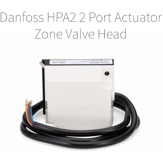 LAVATAP  DANFOSS HPA2 VALVE ACTUATOR HEAD 230V  REPLACEMENT 2-PORT MOTORISED VALVE HEAD FOR 22MM AND 28MM VALVES  4-WIRE CENTRAL HEATING ACTUATOR  COMPATIBLE WITH HP22/HP28 2 PORT VALVE BODIES - Image 2