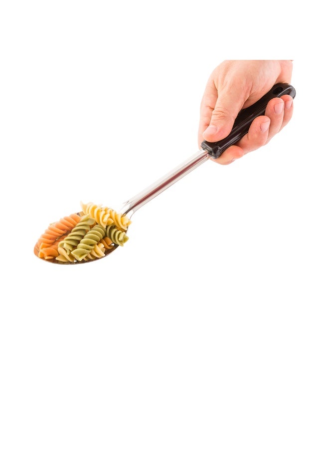 Restaurantware 13 Inch x 2.75 Inch Serving Spoon, 1 Perforated Catering Spoon - Polished Finish, Dishwashable, Stainless Steel Buffet Spoon, Serving Utensil For Parties, Catering, Banquets, Home - Image 2