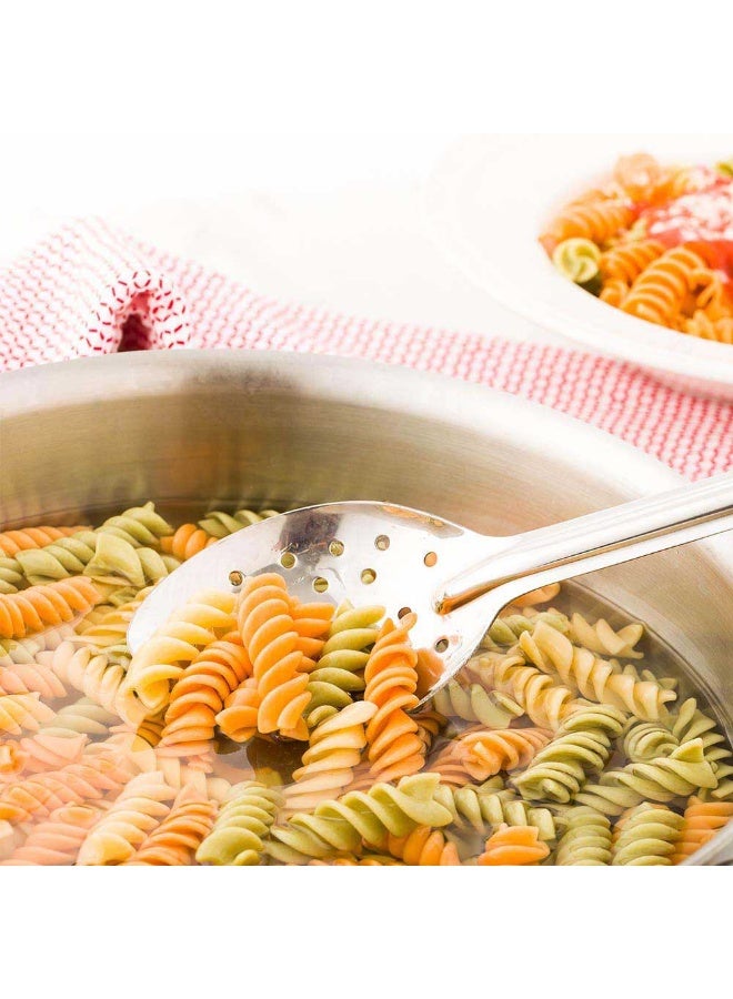 Restaurantware 13 Inch x 2.75 Inch Serving Spoon, 1 Perforated Catering Spoon - Polished Finish, Dishwashable, Stainless Steel Buffet Spoon, Serving Utensil For Parties, Catering, Banquets, Home - Image 3