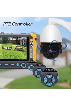 KASTWAVE 5 Inch 4 in 1 CCTV Monitor Camera Tester, AHD/TVI/CVI/CVBS Coaxial Analog Video Monitor Tester, UTP/PTZ Cable Test for 1080P/3 4 5 8MP, VGA HDMI Input/DC12V Output Camera Portable CCTV Tester  - Image 5