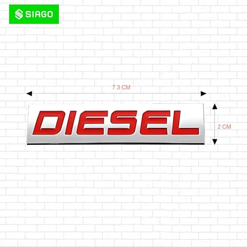 SIAGO SIA220 Premium Diesel Metal Car Sticker - Durable & Stylish Auto Emblem for Vehicles - Customizable Designs - Easy Installation - Weather-Resistant & Long-Lasting - Image 3
