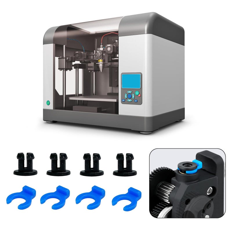 Black Bowden Tube Fittings 4mm Quick Release Pneumatic Adapters PTFE Pipe Claw Buckles 4 Pair - Image 4