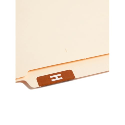 Smead AlphaZ ACCS Color-Coded Alphabetic Label H, Brown, 100 Labels per Pack (67178) - Image 2