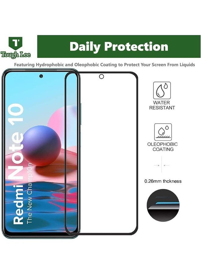 NIBEMINENT Screen Protector For Xiaomi Redmi Note 10 Black - Image 2