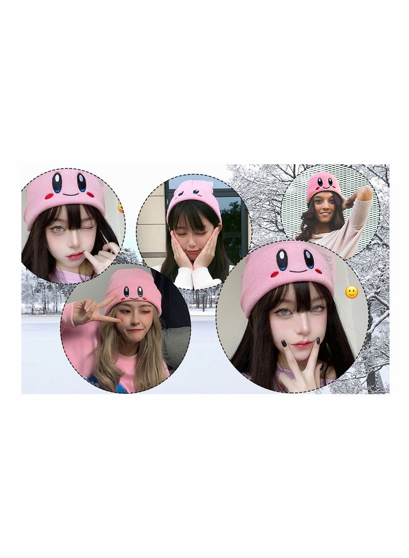 lovely Daily Beanie Anime Knit Hats Kawaii Slouchy Warm Cap Soft Headwear Winter Knitted Hedging Cap for Women Men - Image 2
