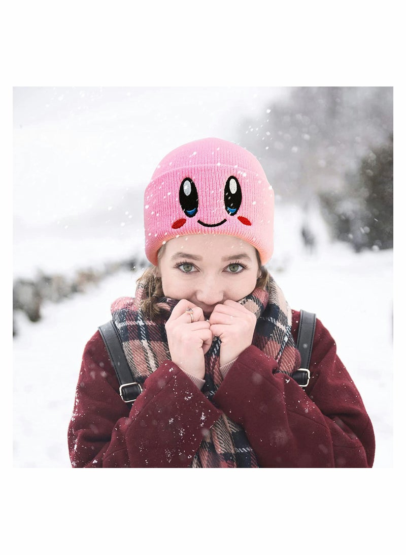 lovely Daily Beanie Anime Knit Hats Kawaii Slouchy Warm Cap Soft Headwear Winter Knitted Hedging Cap for Women Men - Image 5