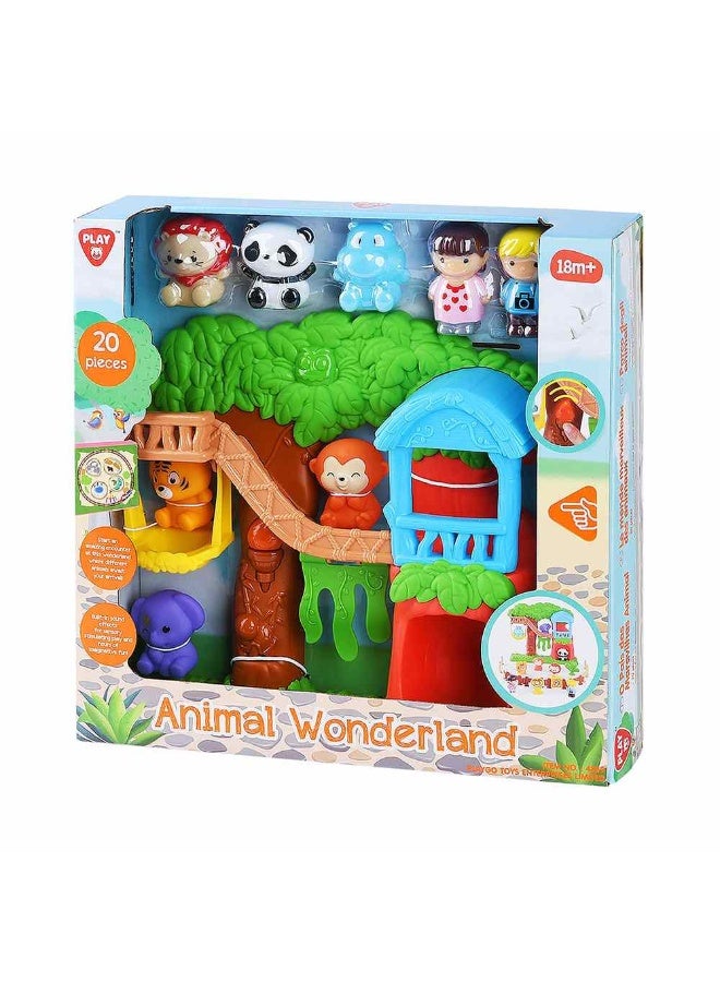Playgo Animal Wonderland Playset (20 Pieces) - Image 1