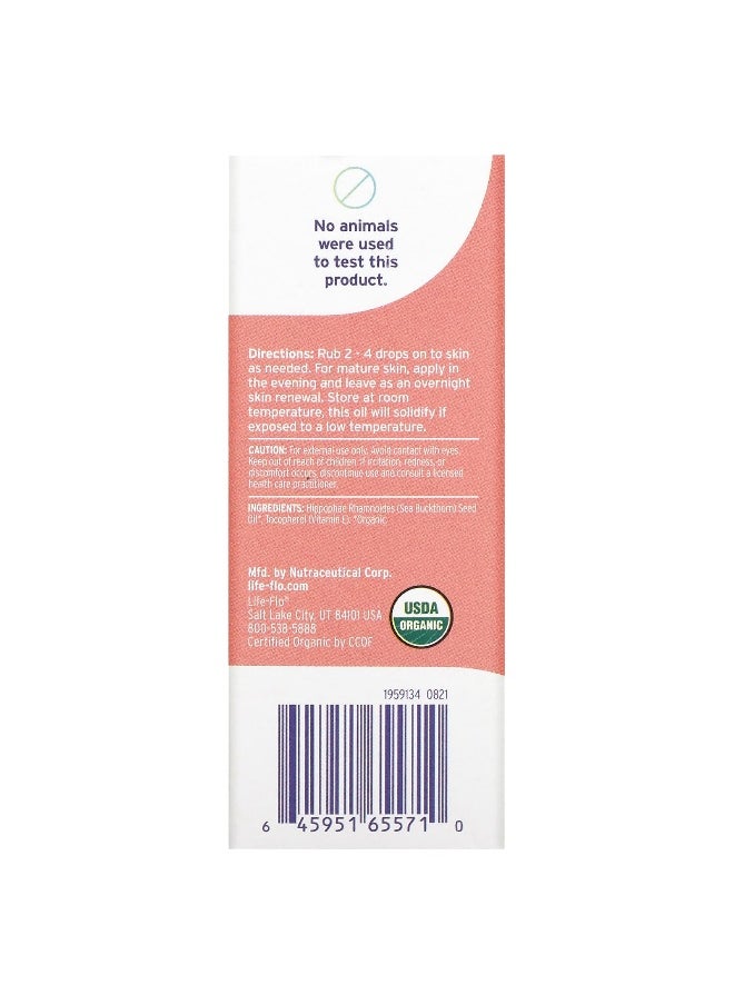 Life-flo Life-flo, Organic Pure Sea Buckthorn Oil, 1 fl oz (30 ml)  - Image 2