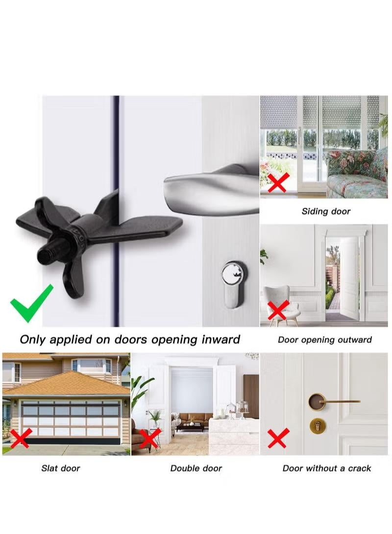 XiuWoo 1 Pack Portable Door Lock, Home Security Door Locker Travel Lockdown Locks for Additional Safety and Privacy Security Devices for Traveling Hotel Home Apartment College  - Image 5