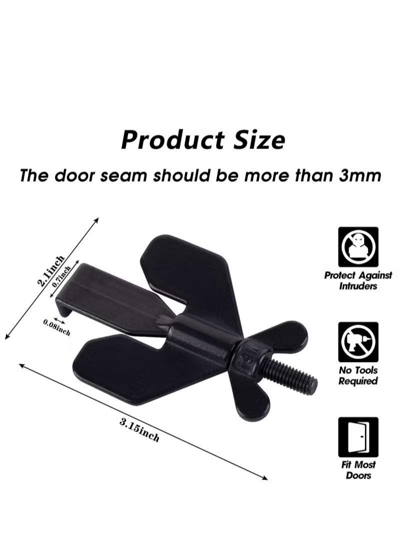 XiuWoo 1 Pack Portable Door Lock, Home Security Door Locker Travel Lockdown Locks for Additional Safety and Privacy Security Devices for Traveling Hotel Home Apartment College  - Image 2