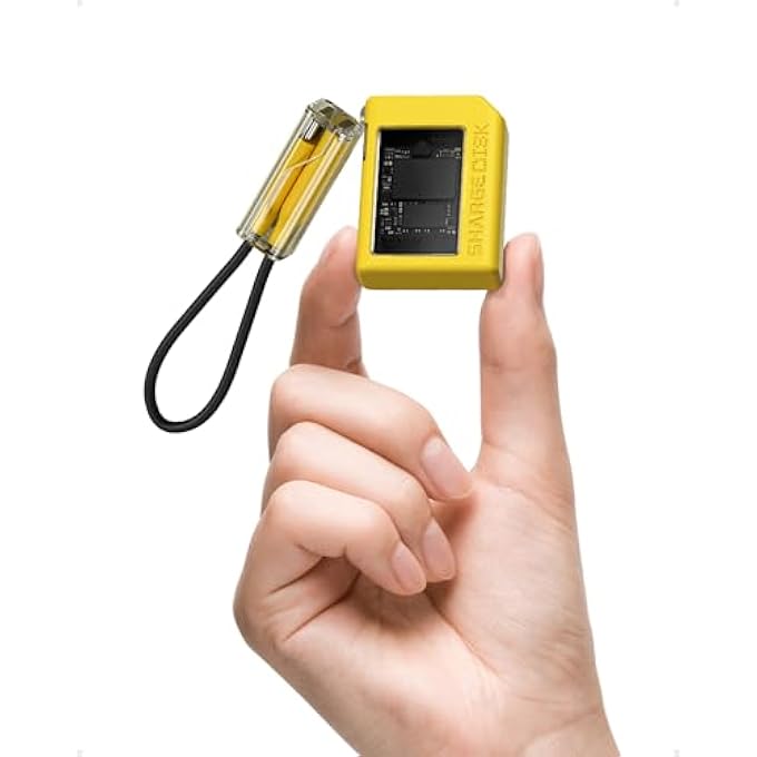 rayihni DISK SSD ENCLOSURE WITH ACTIVE FAN, 10GBPS M.2 NVME SSD ENCLOSURE, USB C 3.2 GEN2, CASE NVME READER, SUPPORTS M KEYS AND SIZE 2230 SSDS, YELLOW - Image 1