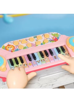 Arabest Toddler Piano Toy Keyboard, 24 Keys Toy Piano for Baby, Multifunctional Baby Piano Girl Toys Kids Piano Keyboard Toy for Toddlers, Birthday Gifts for 1-6 Years Old Boys and Girls Gifts (Pink)  - Image 4