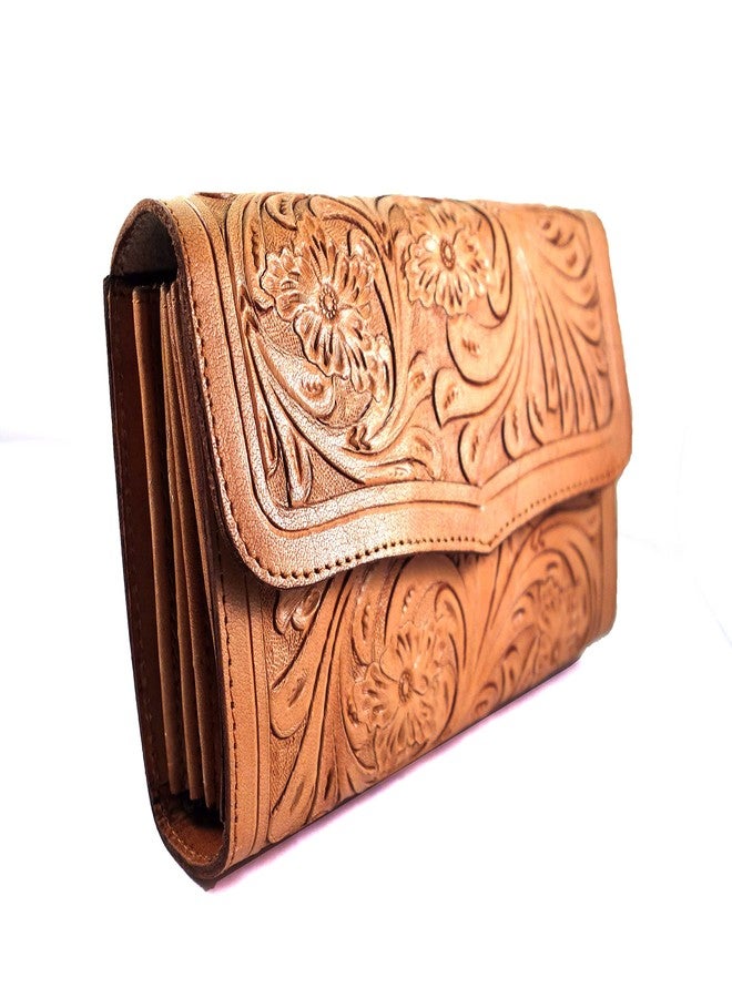 cords craft, Genuine Leather Clutch Bag, Hand Crafted Leather Wallet, Leather Clutch Bag for Women, Leather Wallet for Gift - Image 1
