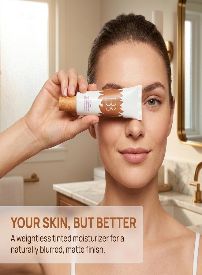 Aikertec 2PC BB blur tinted moisturizer Broad Spectrum SPF 30 - tinted sunscreen bb cream concealer, Medium Buildable Coverage with Natural Lightweight Matte Finish, Vegan & Cruelty Free - Image 4