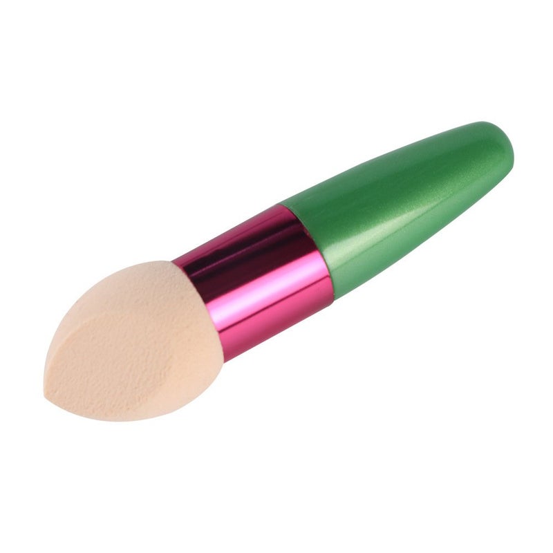 Bodermincer Scala Foundation Makeup Sponge Eco Blender Beauty Cosmetics Egg Puff Make Up Sponge Brush (3pcs Green+Rose+Brown) - Image 3