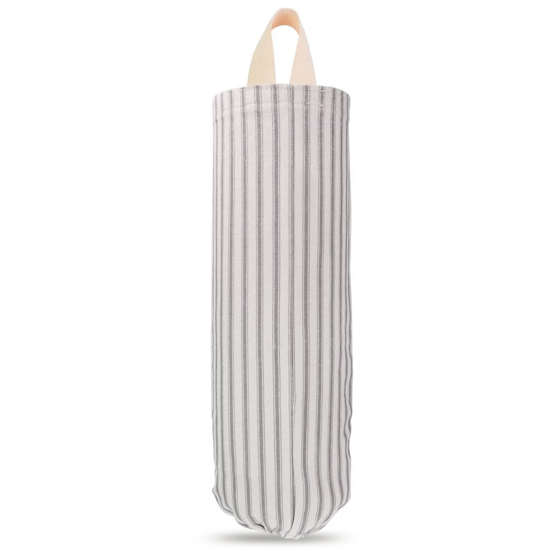 TOGETRUE Plastic Bag Holder, Wall Mount Grocery Bag Organizer for Home Kitchen Pantry Decor (Grey) - Image 1