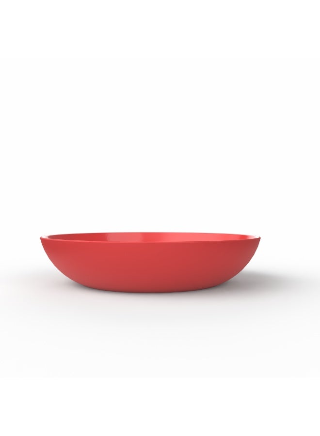 EasyGO Easy-Go Set of Reusable Plastic Plates 21cm (4 Plates) BPA Free PP – Microwave, Freezer & Dishwasher Safe - Sunset - Image 2
