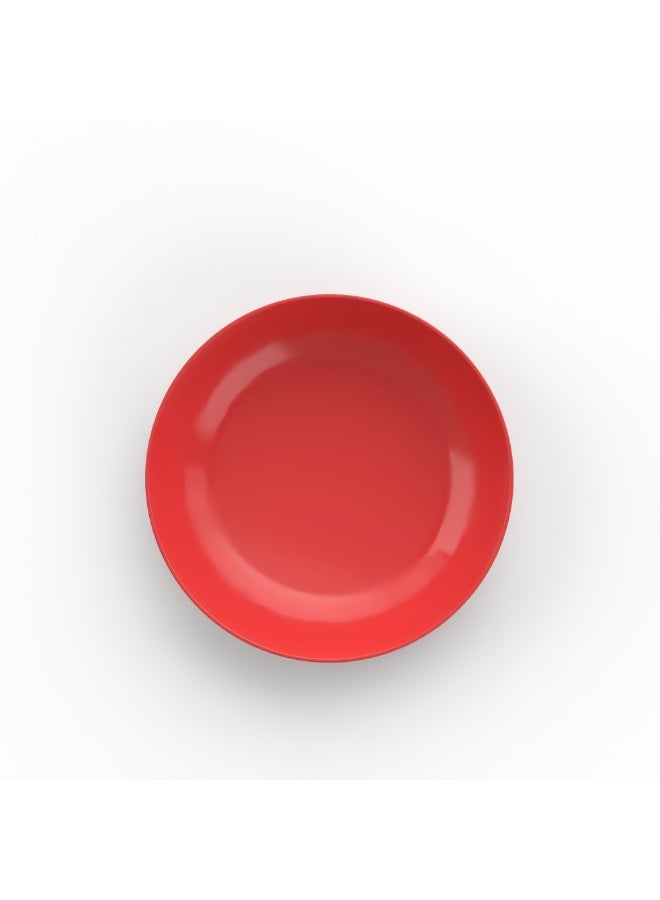 EasyGO Easy-Go Set of Reusable Plastic Plates 21cm (4 Plates) BPA Free PP – Microwave, Freezer & Dishwasher Safe - Sunset - Image 3