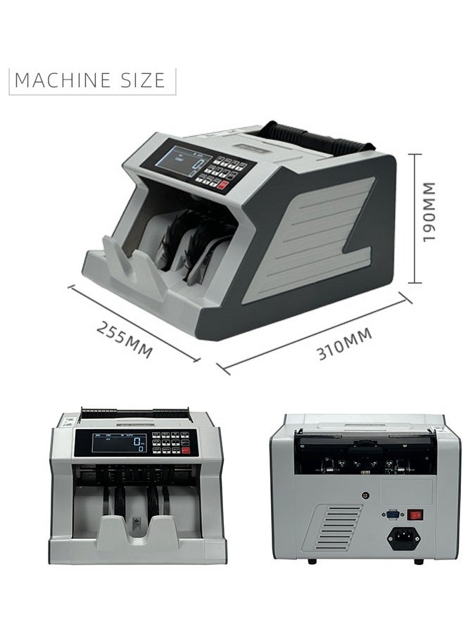 Generic Money Counter Machine with Value Bill Count, Cash Counting Machine for USD/EURO etc with UV/MG/IR/DD Detection, Bill Counter with Large LCD Display  - Image 3