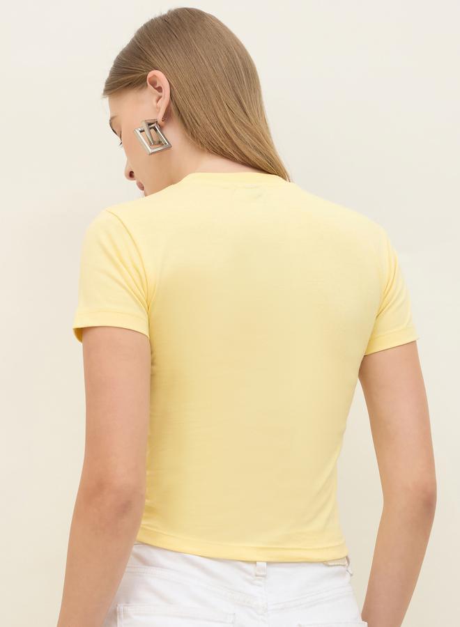 Styli Graphic Print Short Sleeve Fitted T-Shirt - Image 5