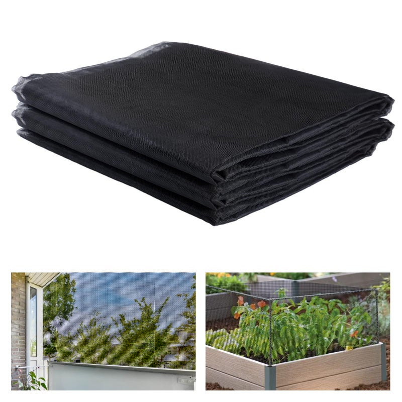 ANPHSIN Stronger Garden Mesh Netting - 10 x 12 ft PP Nanocomposite Bird Net Barrier, Mosquito Netting Screen for Outdoor Plants Vegetables Patios Balconies Terraces, Shading Rate 33% (Black) - Image 1