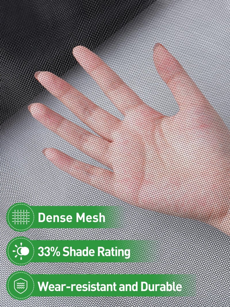 ANPHSIN Stronger Garden Mesh Netting - 10 x 12 ft PP Nanocomposite Bird Net Barrier, Mosquito Netting Screen for Outdoor Plants Vegetables Patios Balconies Terraces, Shading Rate 33% (Black) - Image 4