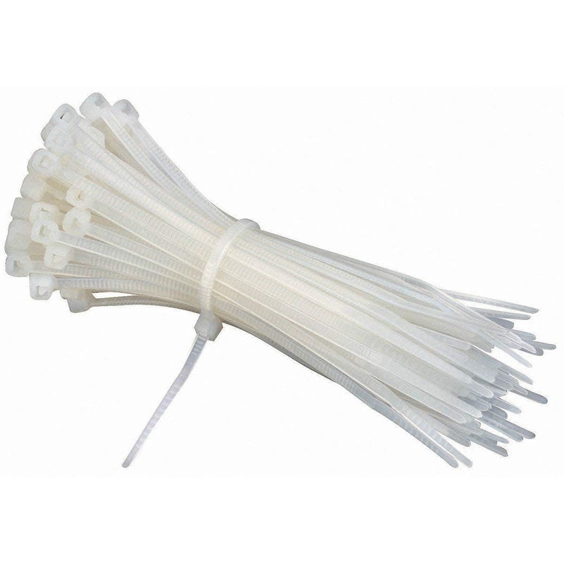 BirdFlee BirdFlee Cable Ties Nylon Self Locking Teeth Grip Zip Lock MultiPurpose Heavy Duty Cord Management TiesPlastic Ties for HomeOfficeGardenWorkshop 100mmx25 mm 100 Pcs White  - Image 3