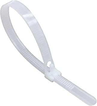 BirdFlee BirdFlee Cable Ties Nylon Self Locking Teeth Grip Zip Lock MultiPurpose Heavy Duty Cord Management TiesPlastic Ties for HomeOfficeGardenWorkshop 100mmx25 mm 100 Pcs White  - Image 2