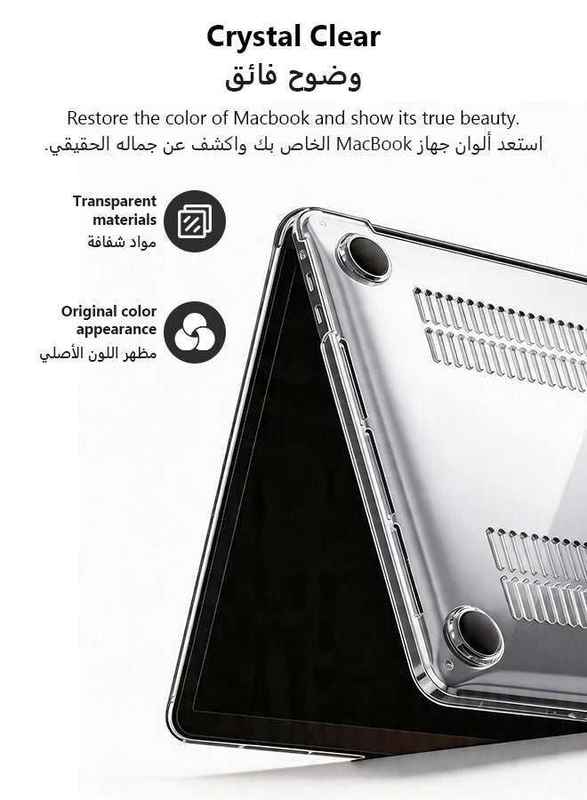 Laptop Case Compatible with Apple MacBook Neo 13 inch 2026 Model A3404 3 in 1 Protection Pack,Ultra-Thin Clear Top Shell and Bottom Shell Full Protection Protective Cover, Include Hard Shell, Keyboard Cover - Image 4