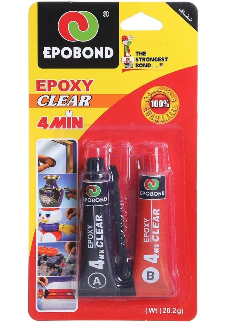 Epobond Epobond Epoxy Clear Adhesive 2 Tubes - 26.4g 3 Pieces  - Image 2