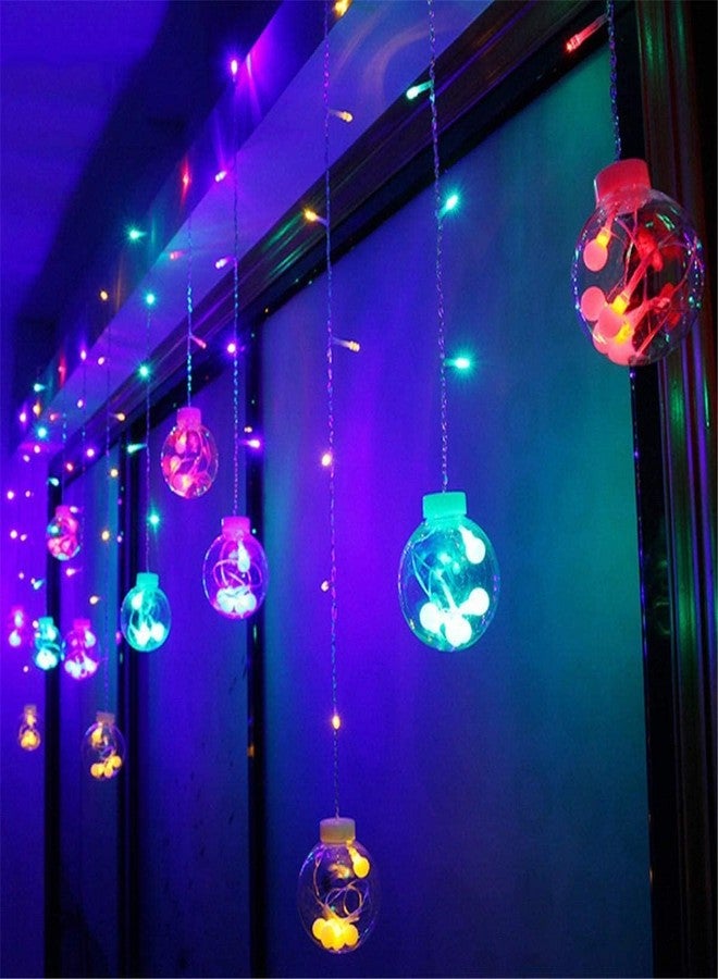 ATULUX Transparent 12 Ball 3 Meter Decorative String Lights | Multicolor Fairy Lights for Diwali, Christmas, Parties, Weddings, Home Decoration & Festivals | Indoor Outdoor Use - Image 1