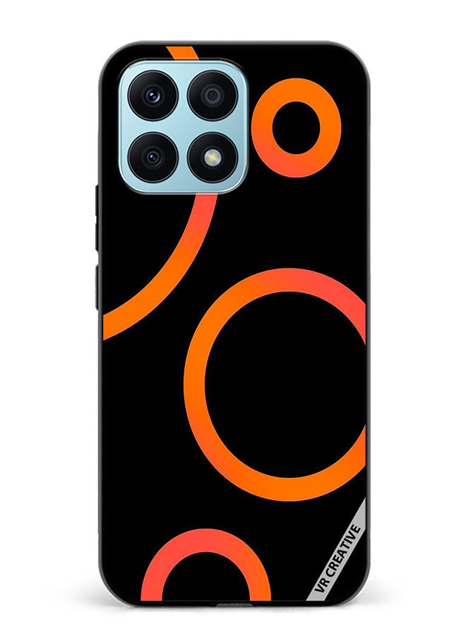 Protective Case Cover For Honor X8a Circle Design  Multicolour